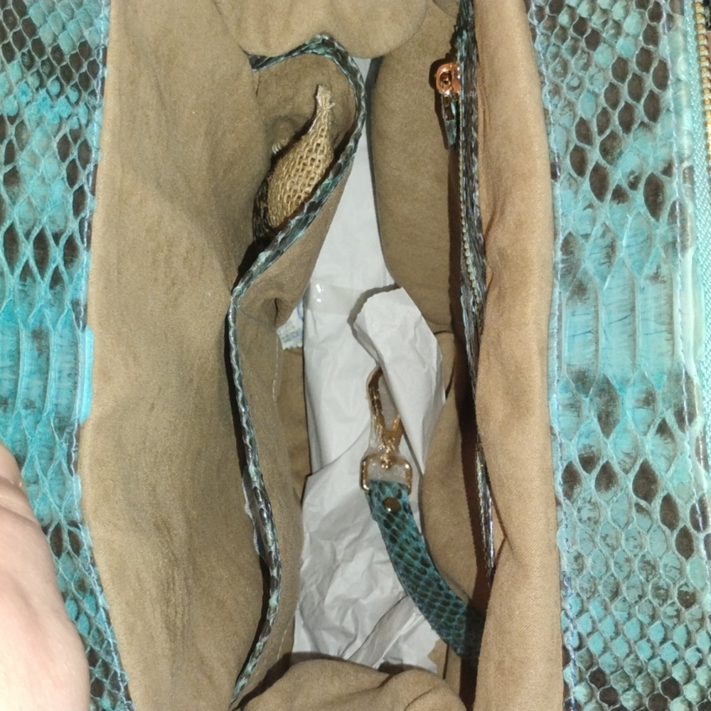 Genuine Python Convertible Handbag NWT - Picture 6 of 12
